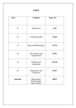INDEX 
 
     S.No 
Contents 
       Page. No. 
 
1 
 
Introduction