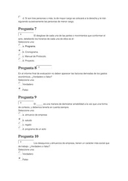 d. Si son tres personas o más, la de mayor cargo se colocará a la derecha y le irán 
siguiendo sucesivamente las personas de