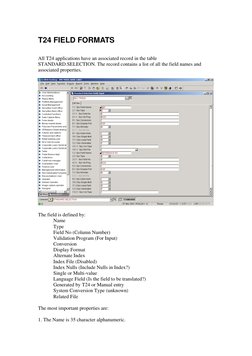T27 Example T24 Field Formats and Validation Rules | PDF | Database Index | Subroutine