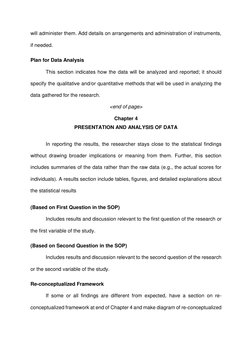 will administer them. Add details on arrangements and administration of instruments, 
if needed. 
Plan for Data Analysis 
Thi