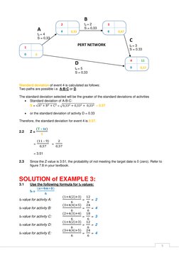 5 
 
 
 
 
 
 
 
 
 
 
 
 
 
 
 
 
 
Standard deviation of event 4 is calculated as follows: 
Two paths are possible i.e. A
