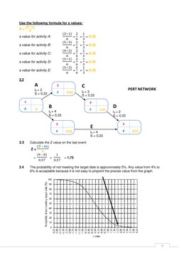 6 
 
Use the following formula for s values:  
S = (𝒃−𝒂)
𝟔
  
s value for activity A:  
(3−1)
6
 = 
2
6  = 
1
3 = 0.33  
s