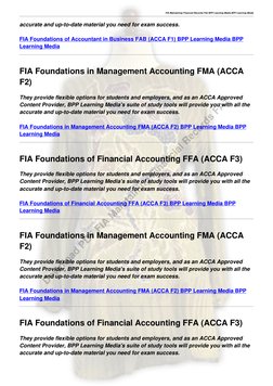 FIA Maintaining Financial Records FA2 BPP Learning Media (http://uikvdwaaqbaj.yoof.pw) (http://xikvdwaaqbaj.yoof.pw) (http://