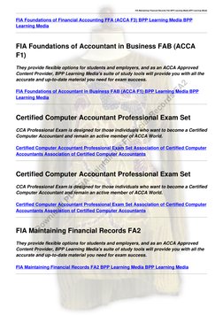 FIA Maintaining Financial Records FA2 BPP Learning Media (http://wckvdwaaqbaj.yoof.pw) (http://zckvdwaaqbaj.yoof.pw) BPP Lear