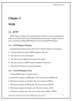 Web Development Report | PDF | Html Element | Html