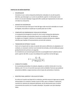 PARTES DE UN SIFÓN INVERTIDO 
o DESARENADOR 
Consiste en una o varias compuertas deslizantes colocadas en una de las partes