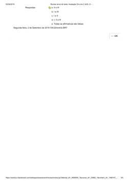 02/09/2019
Revisar envio do teste: Avaliação On-Line 2 (AOL 2) - ...
https://sereduc.blackboard.com/webapps/assessment/review