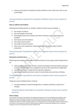 Writing Drive Time Policy Example Sample Safe Driving Policy Template | PDF | Driving | Road Traffic Safety