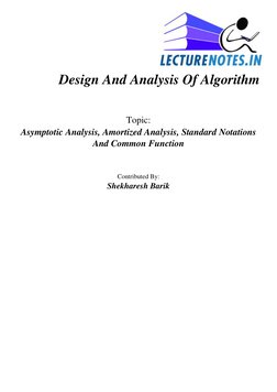 Design & Analysis of Algorithms Guide | PDF | Algorithms And Data ...
