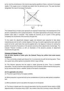 so far, only this one behaves in the manner assumed by equilibrium theory ; and even it converges 
rapidly. If the supply cur