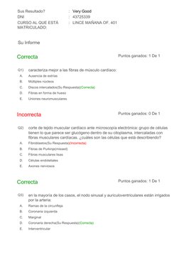 Sus Resultado?
: Very Good
DNI
: 43725339
CURSO AL QUE ESTÁ
MATRICULADO:
: LINCE MAÑANA OF. 401
Su Informe
Correcta
Puntos ga