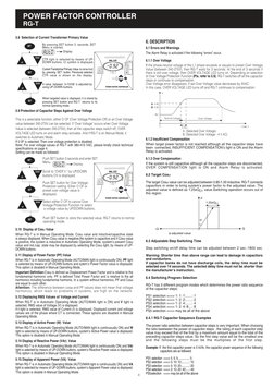 RG-T Power Factor Controller Manual | PDF | Ac Power | Capacitor