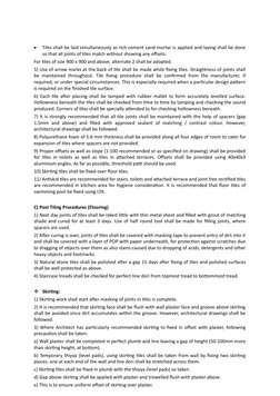 Tiling and Dado Method Statement | PDF | Tile | Masonry