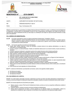 “Año de la Lucha Contra la Corrupción y la Impunidad”
GERENCIA MUNICIPAL
____________________________________________________