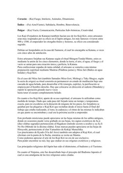 Corazón – (Ka) Fuego, Intelecto, Animales, Dinamismo. 
Índice – (Fu) Aire(Viento), Sabiduría, Hombre, Benevolencia. 
Pulgar –