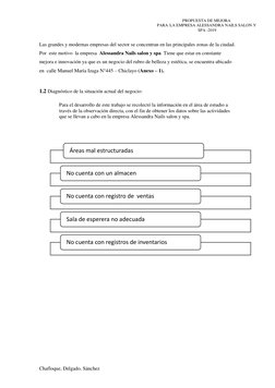 PROPUESTA DE MEJORA 
PARA LA EMPRESA ALESSANDRA NAILS SALON Y 
 SPA -2019 
 
 
 
Chafloque, Delgado, Sánchez 
 
Las grandes y