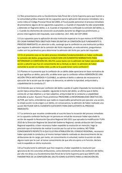 3.2 Nos presentamos ante su Excelentísima Sala Penal del a Corte Suprema para que ilustren a 
la comunidad jurídica respecto
