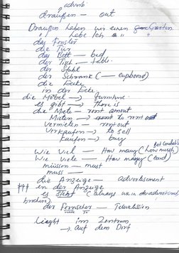 German A1 Study Notes | PDF