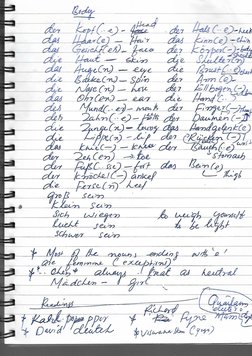 German A1 Study Notes | PDF