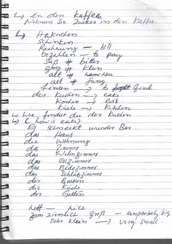 German A1 Study Notes | PDF