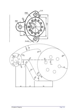 Tangency Principles in Technical Drawing | PDF | Tangent | Radius