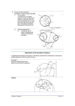 Tangency Principles in Technical Drawing | PDF | Tangent | Radius