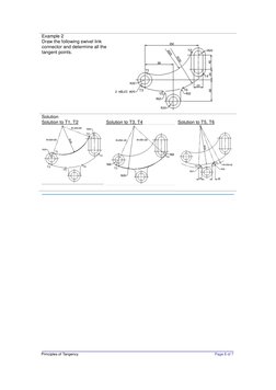 Tangency Principles in Technical Drawing | PDF | Tangent | Radius