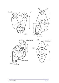 Tangency Principles in Technical Drawing | PDF | Tangent | Radius