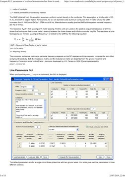 = radius of conductor
 = relative permeability of conducting material
The GMR obtained from this equation assumes a uniform