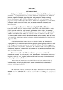 CHAPTER I 
INTRODUCTION 
 
Philippines established a new education program which is the K-12 curriculum on the 
year 2012.  K