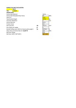 Bundle Pulling Load Calculations | PDF