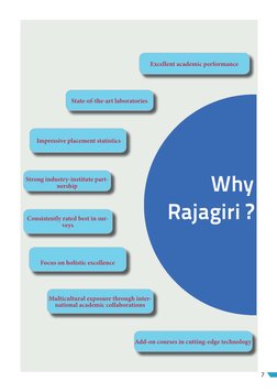 7
Excellent academic performance 
State-of-the-art laboratories 
 Impressive placement statistics 
Add-on courses in cutting-