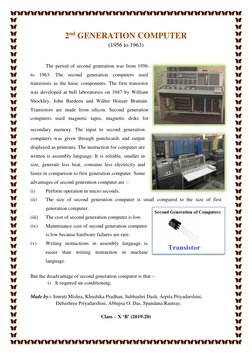 Overview of Second Generation Computers | PDF