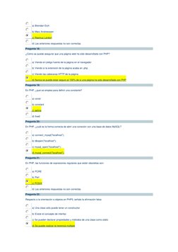 a) Brendan Eich 
 b) Marc Andreessen 
 c) Rasmus Lerdorf 
 d) Las anteriores respuestas no son correctas 
Pregunta 18: 
¿Cóm