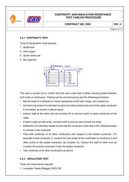 Cable Continuity and Insulation Testing | PDF | Electrical Conductor ...