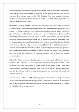 10 
 
Maharashtra legislature entrusted management of minor water bodies to local governments, 
while leaving actual determin