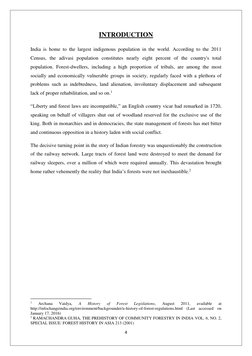 4 
 
INTRODUCTION 
India is home to the largest indigenous population in the world. According to the 2011 
Census, the adivas