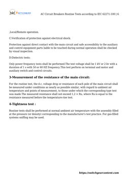 Routine Tests for IEC 62271-100 Breakers | PDF | High Voltage ...