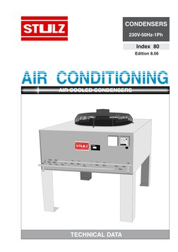 Stulz Air Cooled Condenser Manual | PDF | Switch | Electric Motor