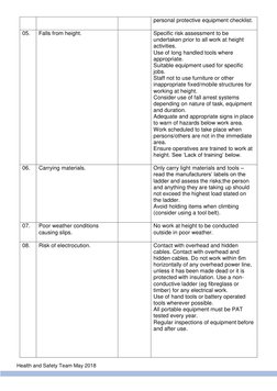 Working at Height Risk Assessment Guide | PDF | Personal Protective ...