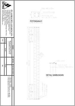 Detail Tiang Pancang 30x30 cm | PDF