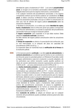 identidad de sujeto y fundamento (nº 1015
), así como la prejudicialidad 
penal, se recogen en la normativa sancionadora dete