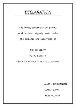 Class 12 Project Certificate Template | PDF