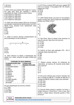 Matemática Séries Iniciais:       
http://desafiosmate.com.br/material-professor-4-e-5-ano  (http://desafiosmate.com.br/mater