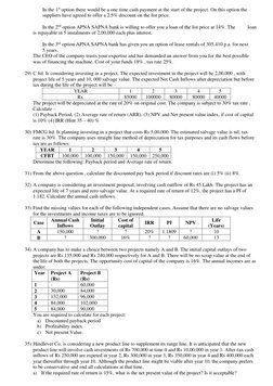 Financial Project Evaluation Methods | PDF | Net Present Value ...