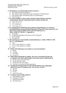 RT Level II Exam Questions and Answers | PDF | Radiography ...