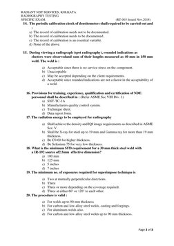 RT Level II Exam Questions and Answers | PDF | Radiography ...