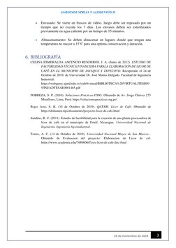 AGROINDUSTRIAS Y ALIMENTOS II 
 
3 
26 de noviembre de 2019 
 
Envasado: Se vierte en frascos de vidrio, luego debe ser repo