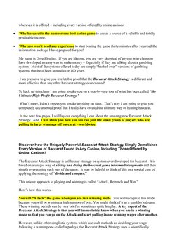 wherever it is offered – including every version offered by online casinos!
        Why baccarat is the number one best casi