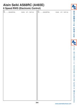 294
ILL 
NO.............DESCRIPTION                     YEARS     QTY    PART NO
ILL 
NO.............DESCRIPTION